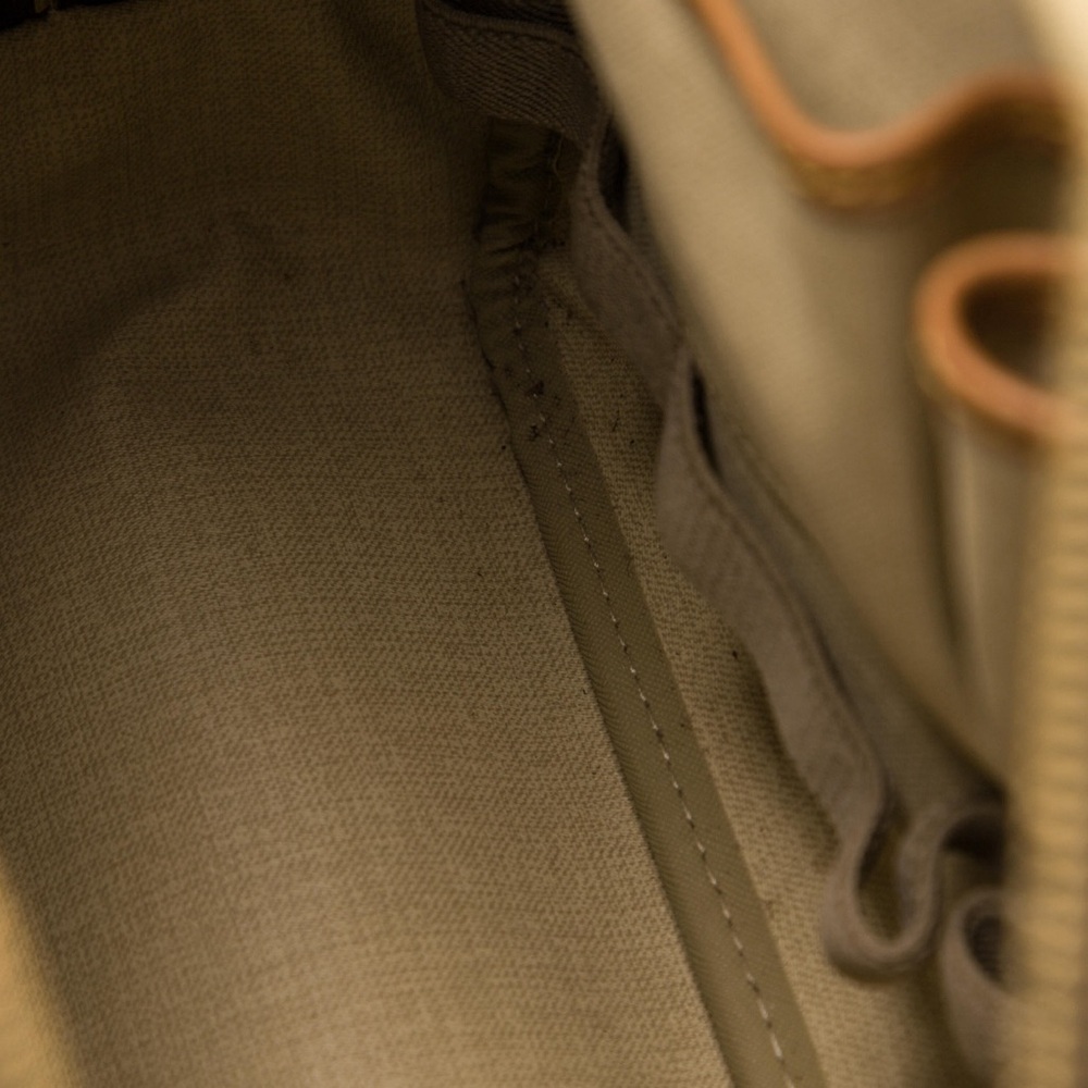 Louis Vuitton Monogram Deauville Canvas Brown and Tan Top-Handle Bag vintage - Picture 6 of 9